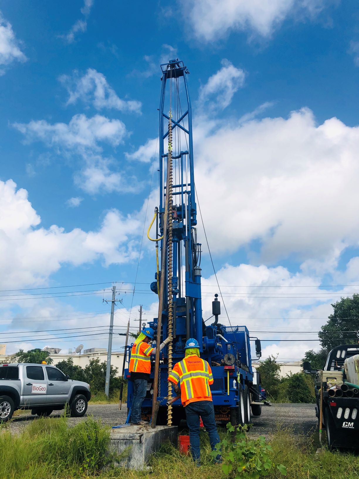 Contractor performs geotechnical investigations near 